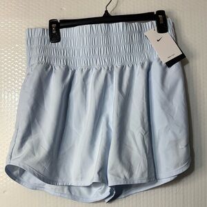 Nike One Women's Dri-FIT Ultra High-Waisted 3" Brief-Lined Shorts Blue Tint SM